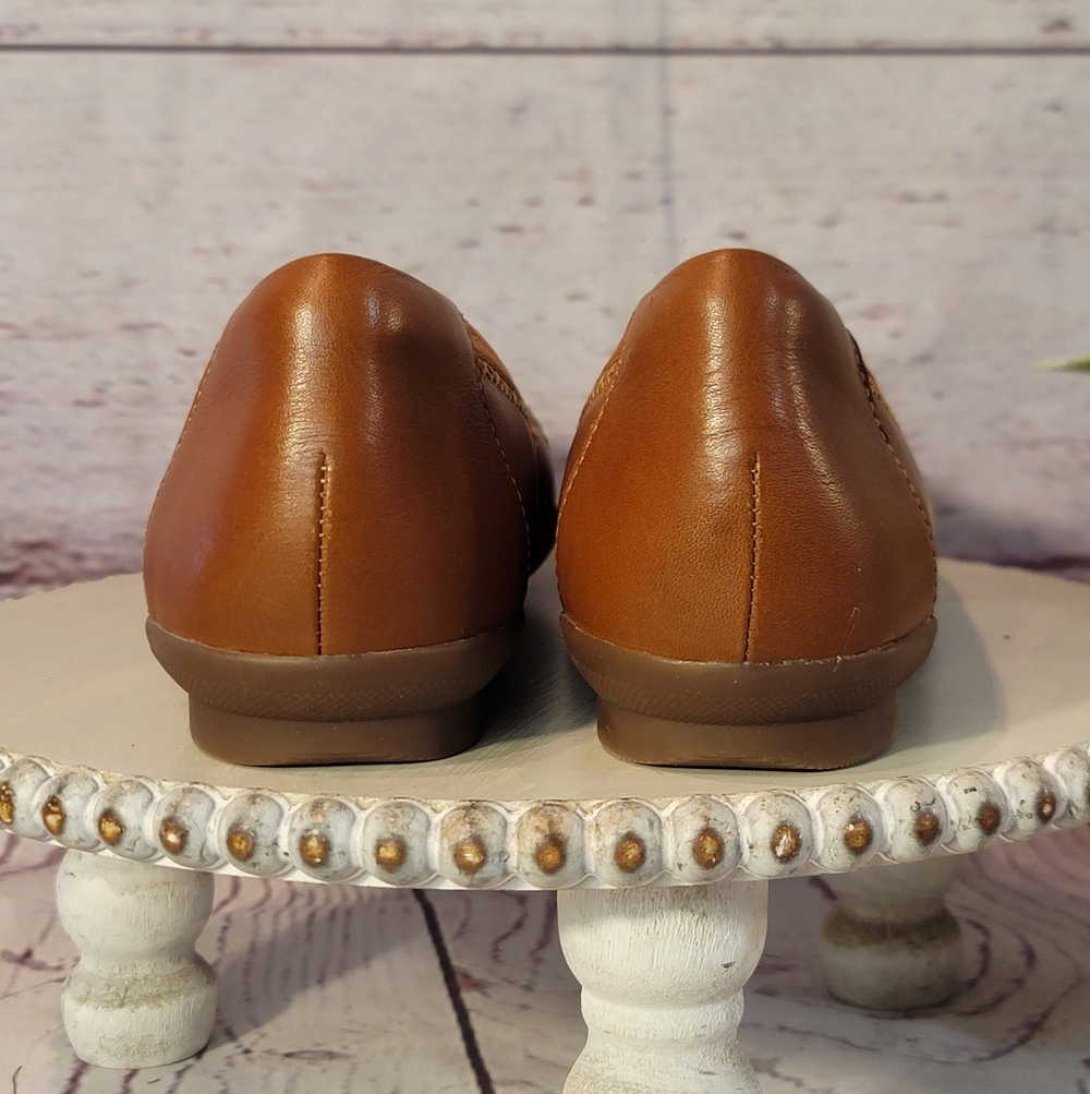 Clarks Collection Sara Bay Ballet Flats -Caramel- Brand New in Box - Picture 9 of 15
